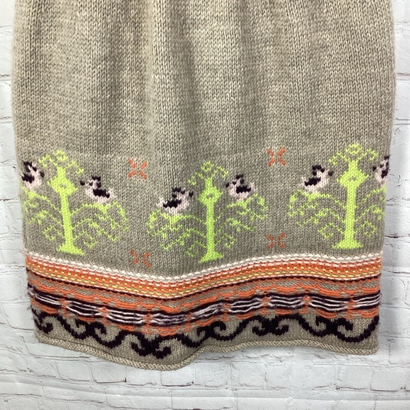 Anthropologie Sleeping on Snow Strapless Sweater Dress Size Small Fair Isle - Picture 3 of 14